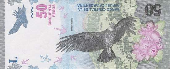 50 Pesos Argentinien 2018